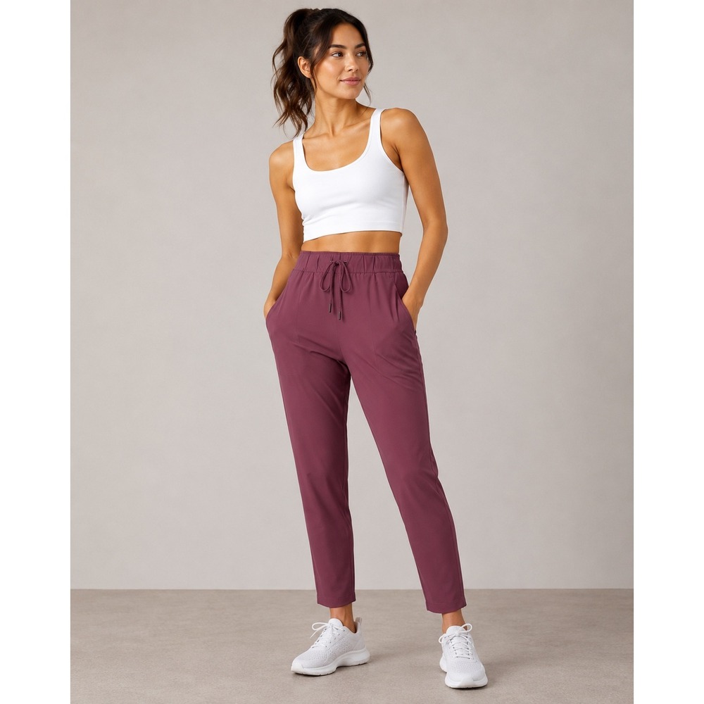Lululemon On the Fly 7/8 Pant Burgundy Luxtreme Tapered Jogger Size 6